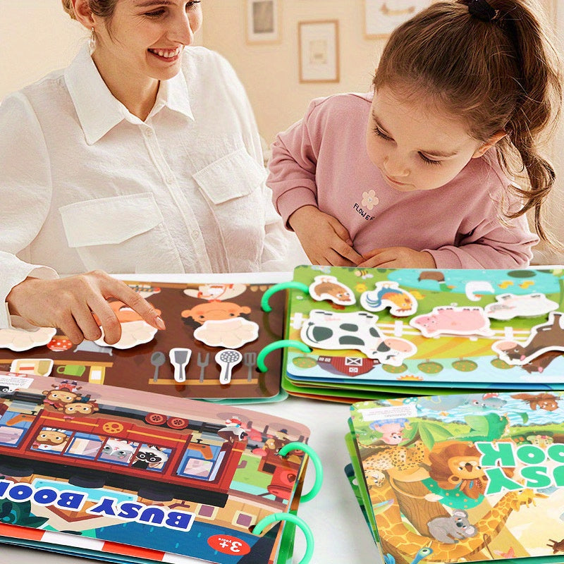 Colorful Busy Book for Hand Skills Development