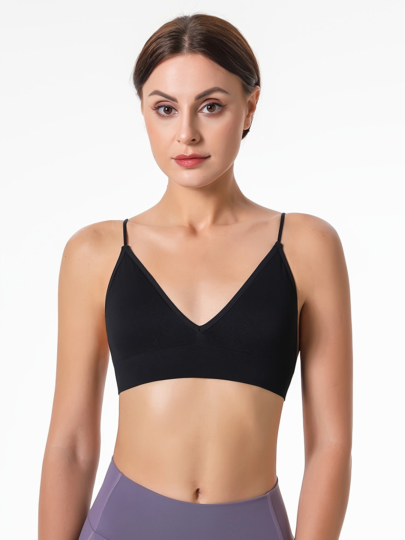 Wireless Triangle Cups Sports Bra Comfy & Breathable Women's Lingerie