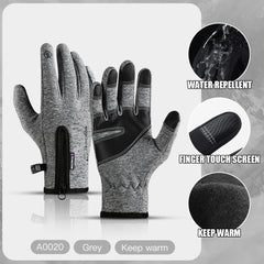 Winter Sports Velvet Warm Gloves Touch Screen Coldproof Ski Cycling Outdoor Glov