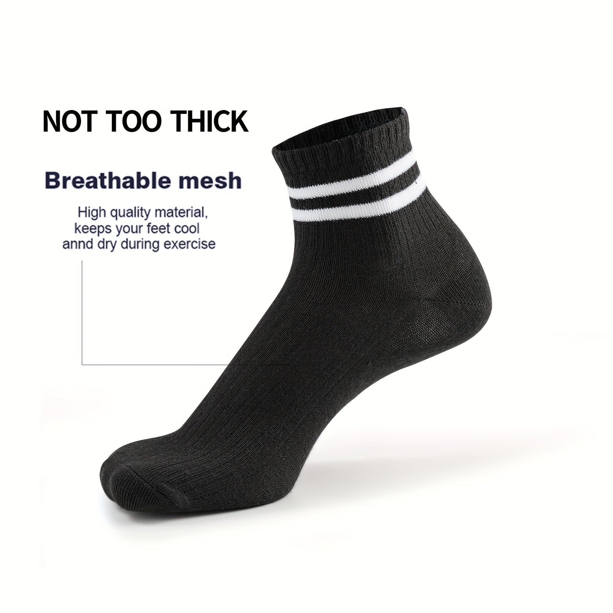 5 Pairs Girls Kids Casual Striped Sports Socks for Teenagers Children