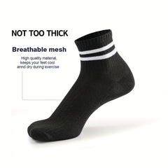 5 Pairs Girls Kids Casual Striped Sports Socks for Teenagers Children