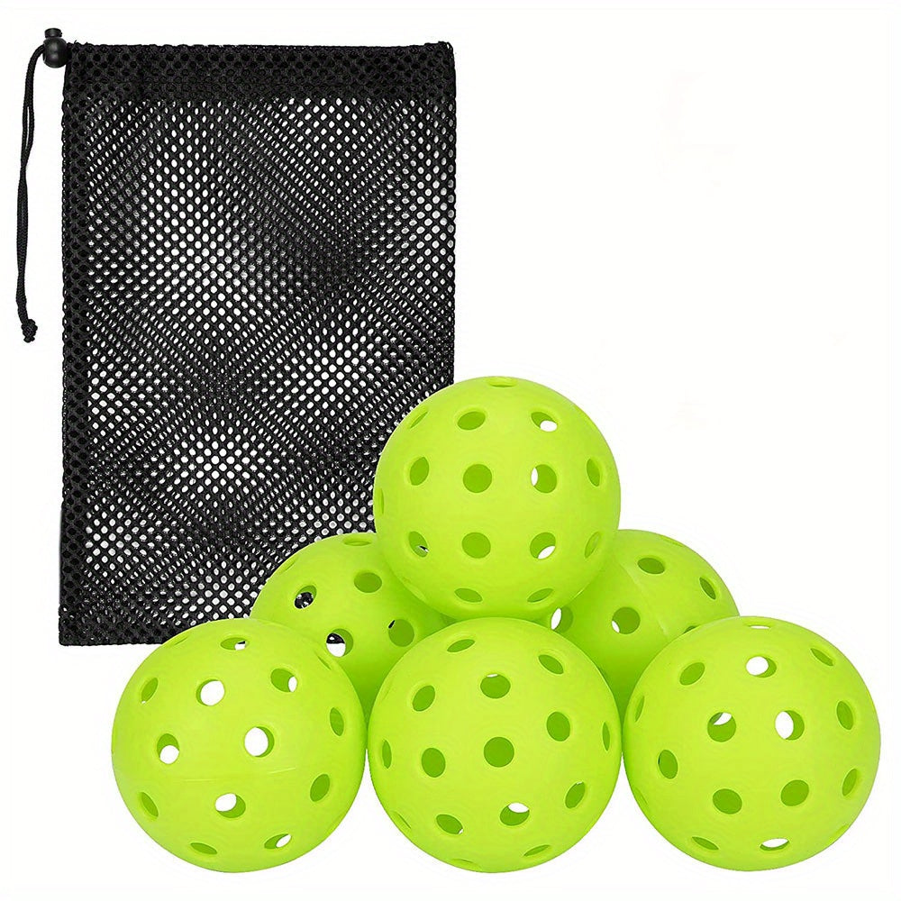 6pcs Sports Outdoor Pickleballs Exercise Supplies