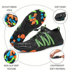 Breathable Lace Up Water Sports Pool Beach Swimming Barefoot Shoes
