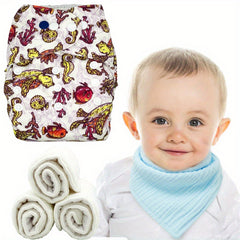 Sea Turtle Print Baby Training Pants with Microfiber Pad