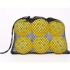 6pcs Outdoor Pickleball Ball Set with 40 Holes 74mm Balls & Bag