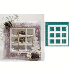 Metal Cutting Die Window Frame DIY Scrapbook Embossing Decorative Die