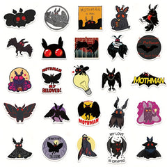 50pcs Monster Mothman Series Stickers - Waterproof DIY Sticker Pack