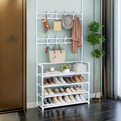4 Tier Entrance Coat Rack Foyer Shoe Rack