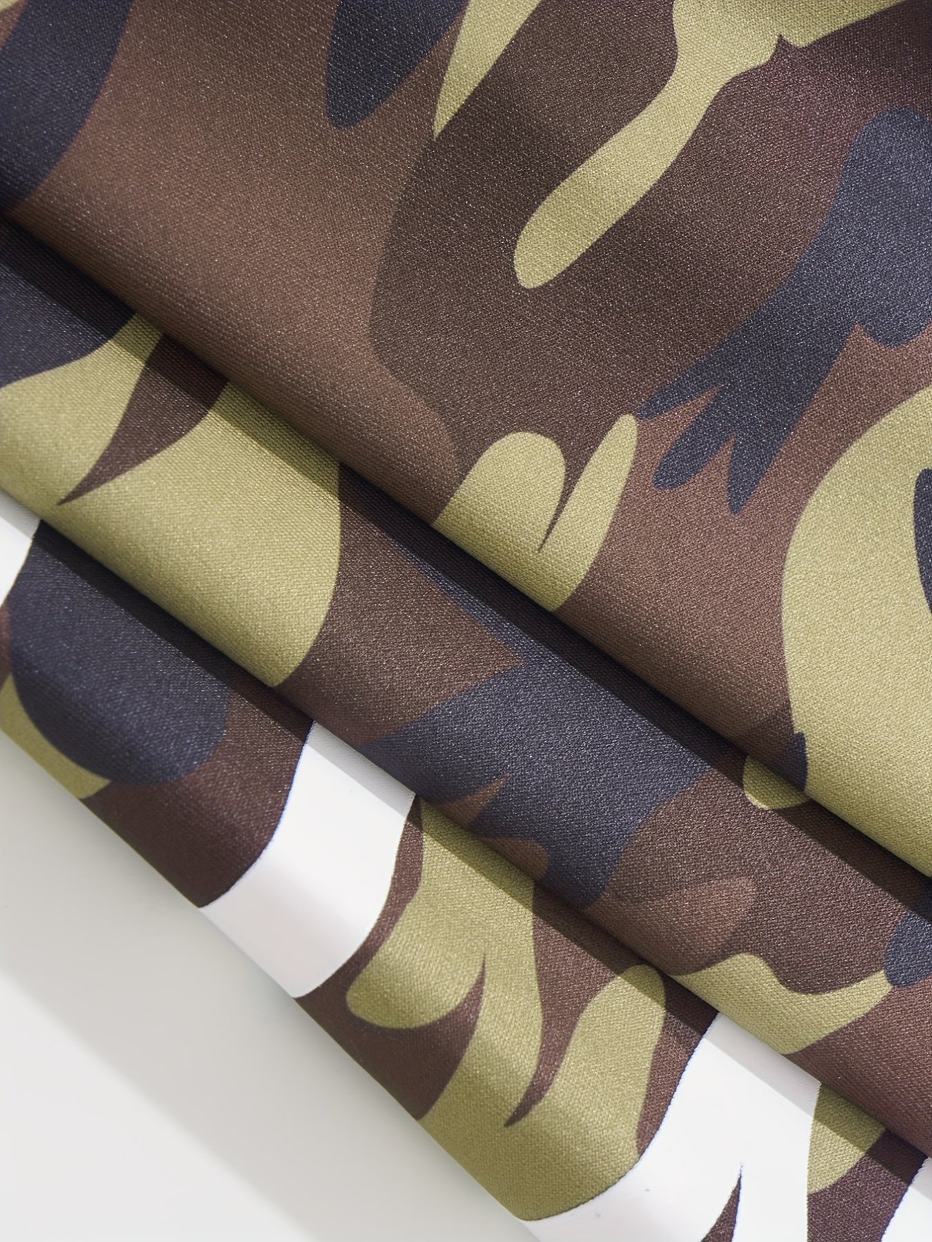 Girls High Waist Camo Leggings Underlayer Pants For Kids