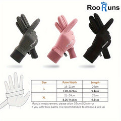 Double-sided Velvet Warm Gloves Winter Touch Screen Anti-slip