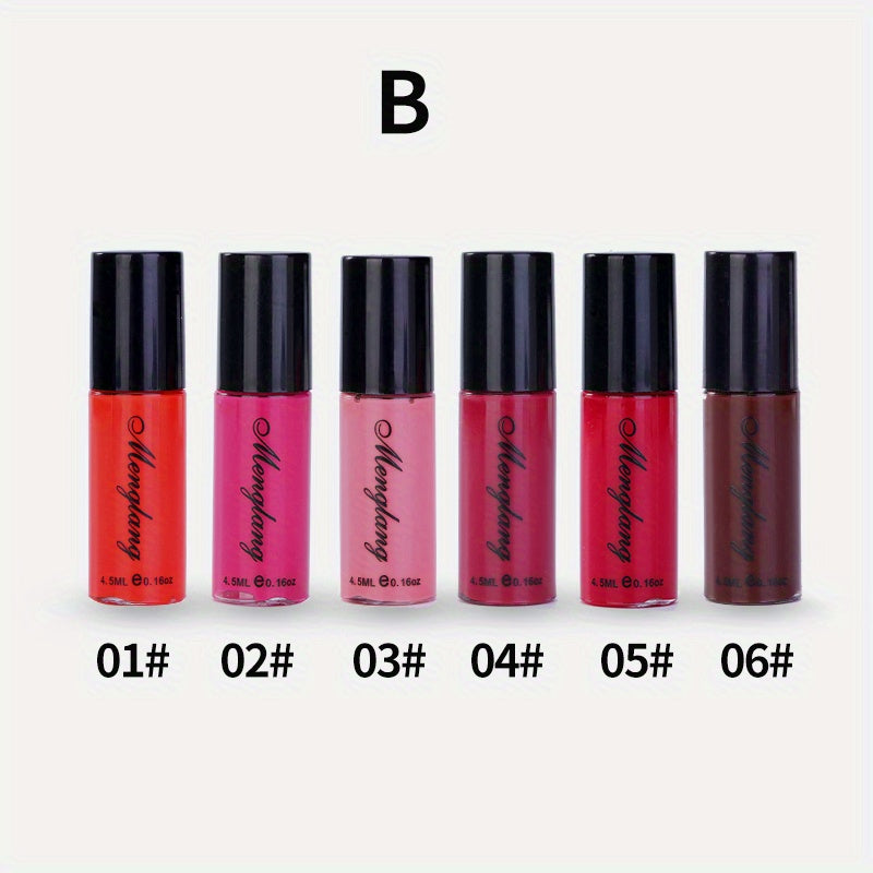 6pcs Matte Liquid Lipstick Set Waterproof Long Lasting Lip Gloss