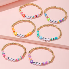 6pcs BFF Heart Bracelet For Girls Kids Friendship Party Jewelry