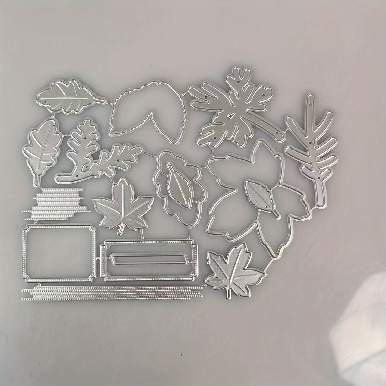 Leaf Metal Cutting Dies And Stamps Set For Scrapbooking Card Paper Craft