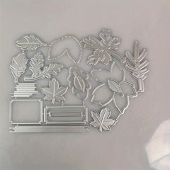 Leaf Metal Cutting Dies And Stamps Set For Scrapbooking Card Paper Craft