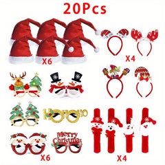 Christmas Dress Up Set Holiday Ornaments Party Dress Up Props