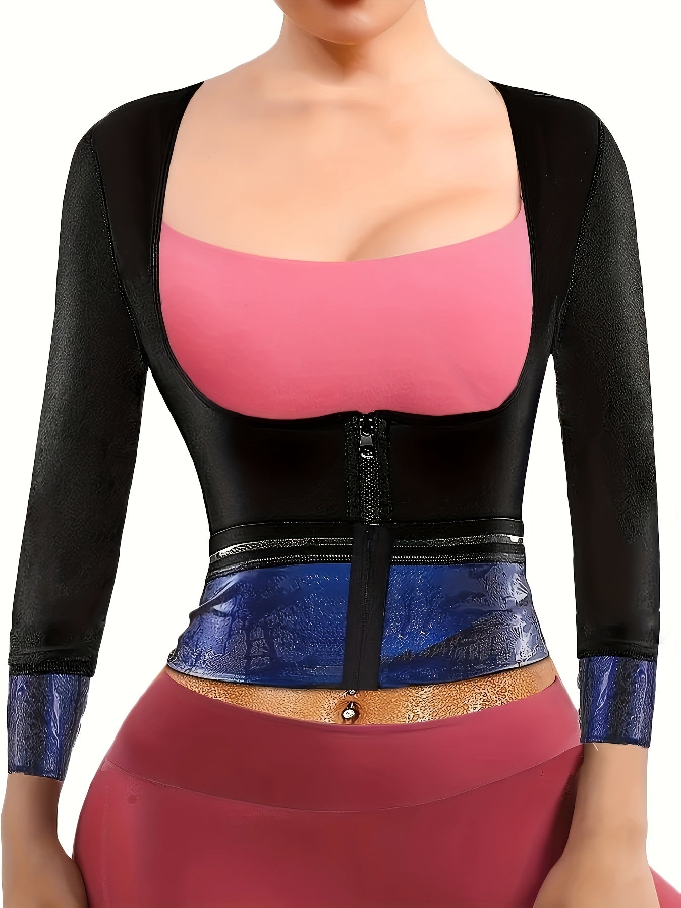 Women's Slimming Long Sleeve Sweat Top Sauna Shirt