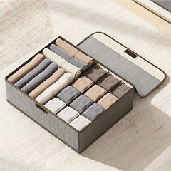 Underwear Drawer Storage Box With Lid Portable Clothes Storage