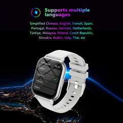 Unisex Smartwatch with 100 Sports Modes & Music Control