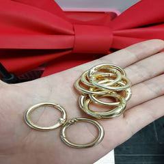 10pcs Circular Mountaineering Clasp Key Ring Fastener