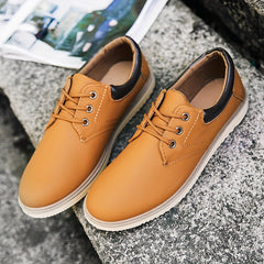 Men's Padded Collar Derby Shoes Lace up Front Business Formal