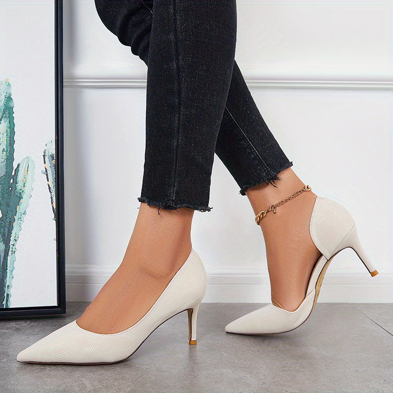 Women's High Heel Slip On Stiletto Pumps