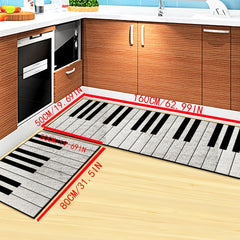 Soft Kitchen Rug Set Waterproof Non Slip Runner Bedside Carpet