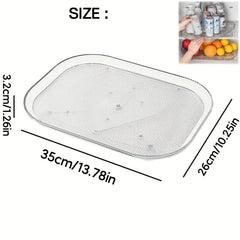 Refrigerator Lazy Susan Organizer - Condiment Storage Rack
