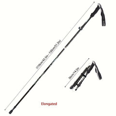 Telescopic Hiking Pole Lightweight Aluminum Alloy Mountaineering Stick