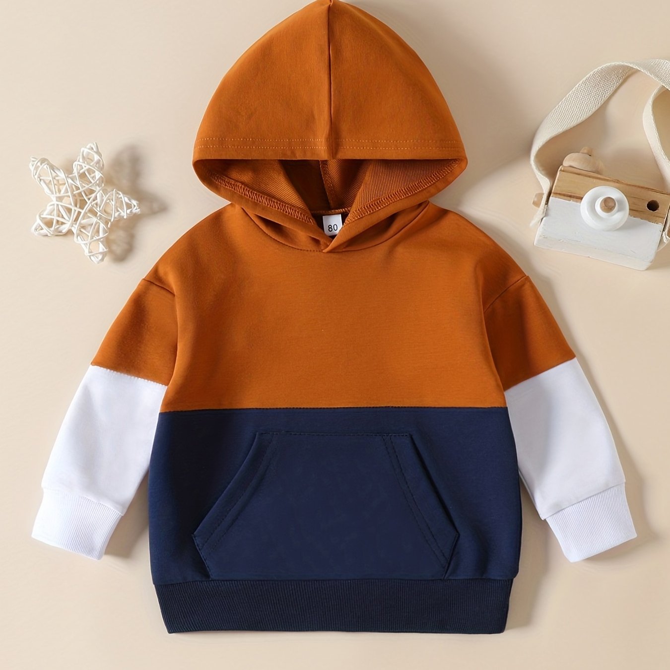 Boys Casual Hooded Sweatshirt Long Sleeve Pullover Top