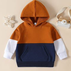 Boys Casual Hooded Sweatshirt Long Sleeve Pullover Top