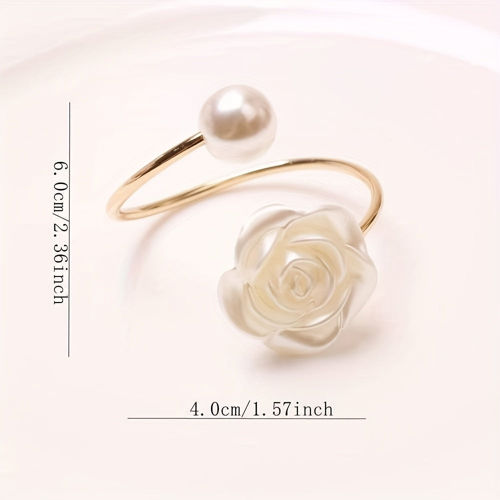Pearl Napkin Rings Set for Wedding Thanksgiving Easter