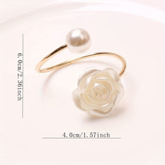 Pearl Napkin Rings Set for Wedding Thanksgiving Easter