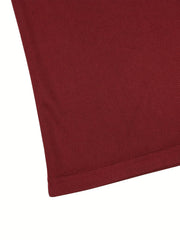 Men's Solid Loose Active Workout Tee Top