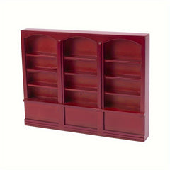 1:12 Dollhouse Bookshelf Mini Wooden Bookcase Furniture for Decoration