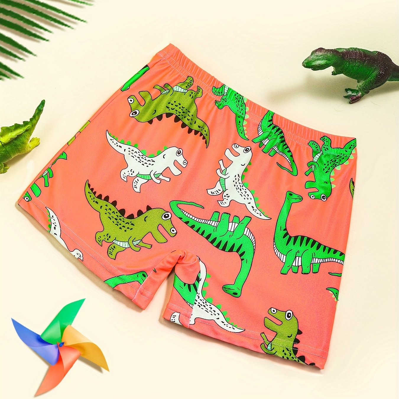 Boys Dino Swim Trunks for Beach Holiday Summer Kids