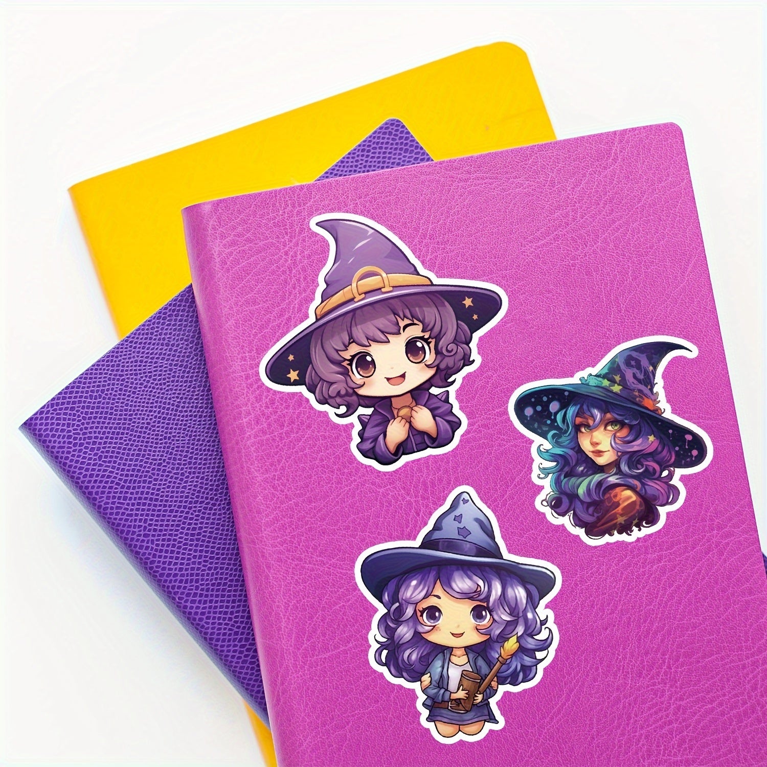 50pcs Purple Cartoon Graffiti Stickers Waterproof DIY Sticker Pack