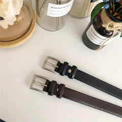 Square Pin Buckle PU Belt for Women