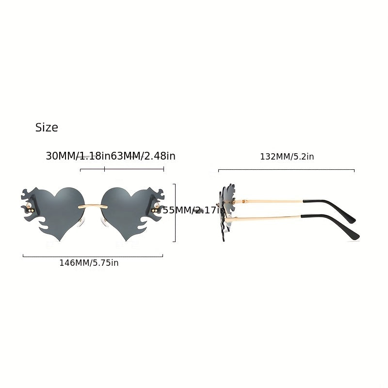 Heart Sunglasses for UV Protection