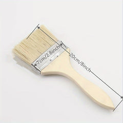 5pcs Wooden Handle Paint Brush Cleaning Sweeping Gray Hair Brush