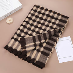Floral Drawstring Scarf Shawl For Women Winter Warm Scarves