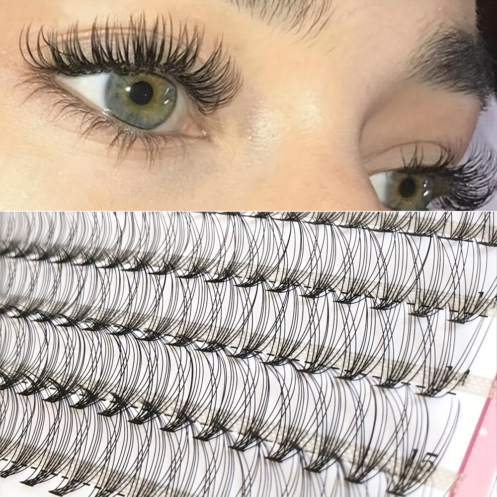 200pcs D Curling Cluster Eyelash Set 9-16mm with Tools