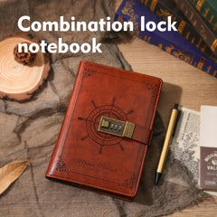 Vintage Password Book Diary With Lock Hand Ledger Student Notepad Stationery