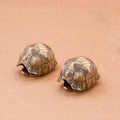 Brass Turtle Bell Keychain Pendant for Bags and Keys