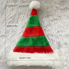 Christmas Elf Hat Double Layer Plush Decoration Gift