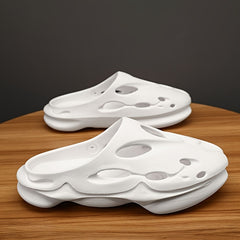 Men's Closed Toe Platform Slides Slippers