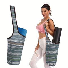Yoga Mat Bag With Large Pocket And Zipper Pocket