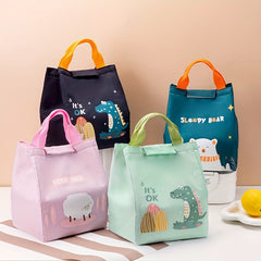 Dinosaur Lunch Bag Waterproof Durable Tote for Work School
