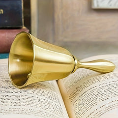 Wedding Bell Golden & Pewter Classroom Bell for Kids