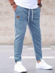 Solid Drawstring Sweatpants Loose Fit Casual Joggers For Spring Autumn