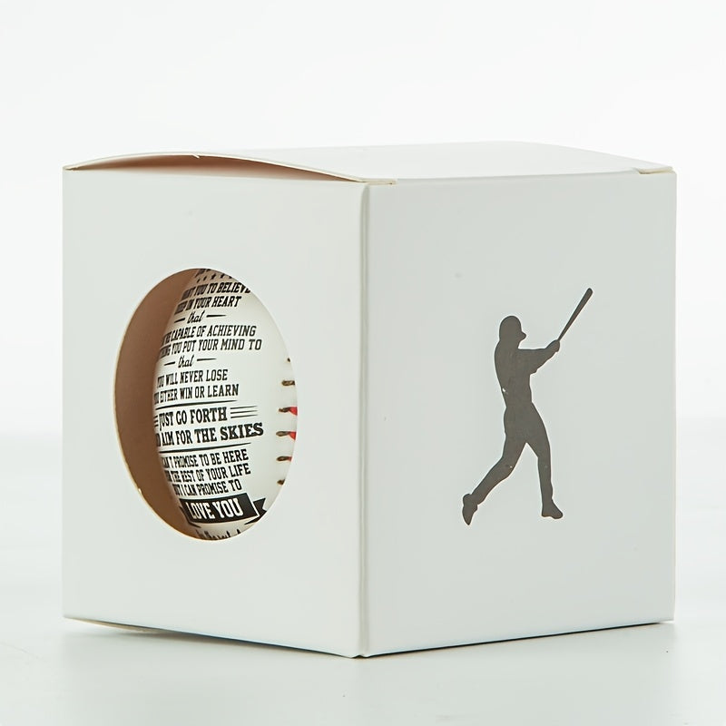 MY SON Personalized Baseball - Size and Weight - Gift for Boys and Baseball Fans